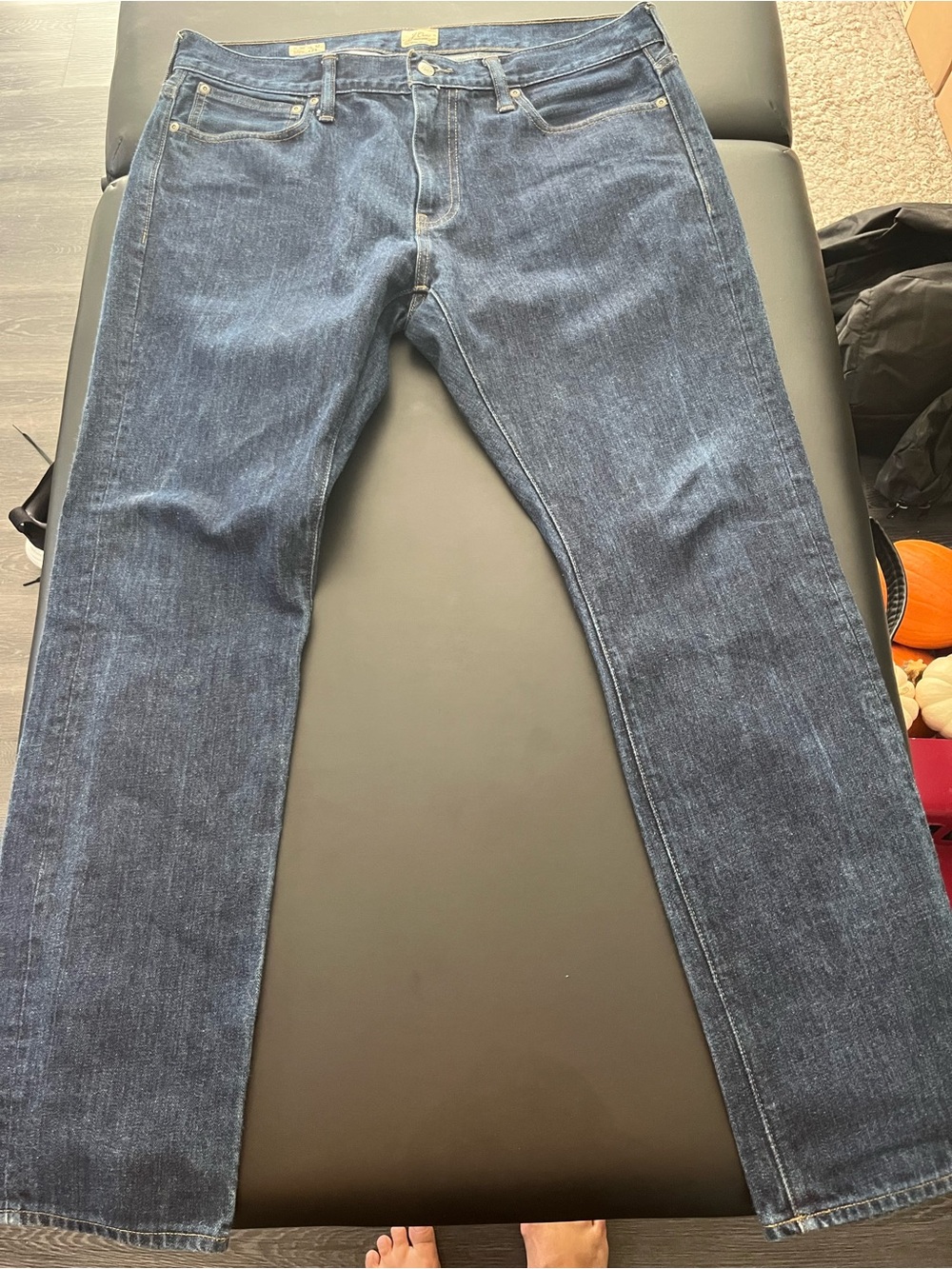J. Crew 484 Men's Straight Jeans in Dark Indigo 36 x 32